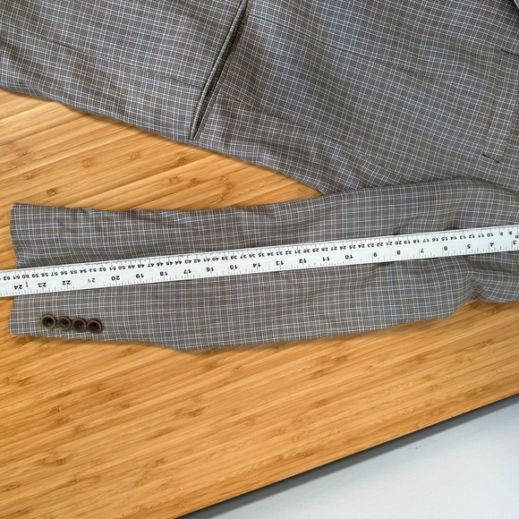 🤵 Ted Baker "No Ordinary Joe" Suit Jacket Blazer Men's 44L Navy Check Wool - Picture 6 of 10